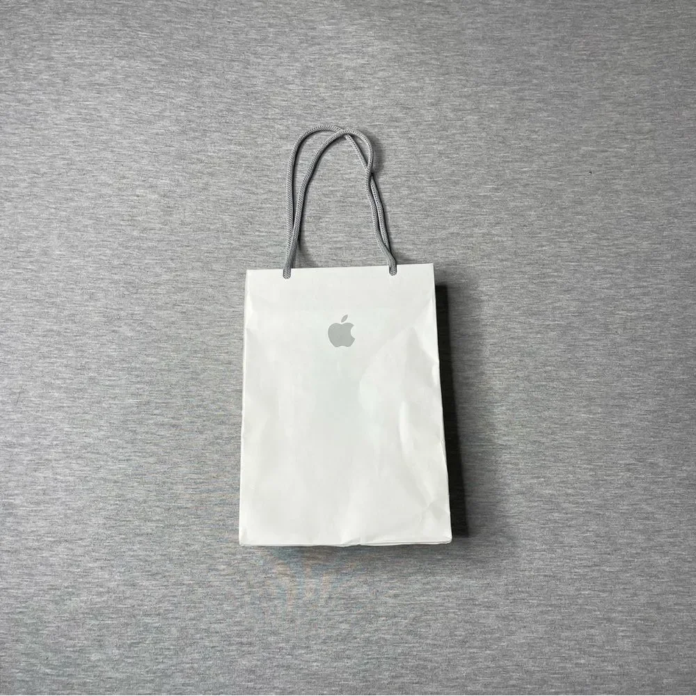 Apple Store 9”x6” White Gift Bag